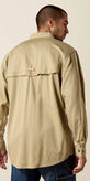 FR Solid Vent Work Shirt Back